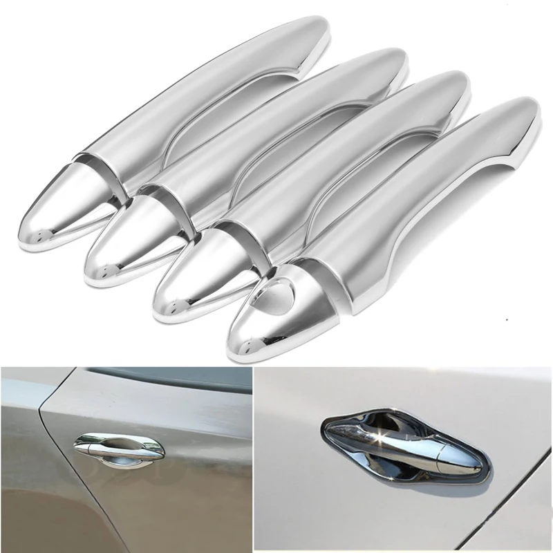 

ABS Chrome Car Exterior Outside Door Door Handle Cup Bowl Molding Trim Cover Trim Moldings For Hyundai Tucson IX35 2010-2012