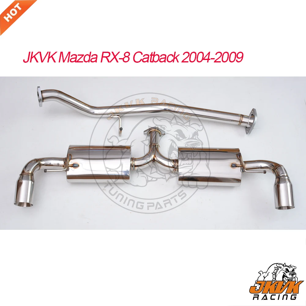 JKVK гоночная выхлопная система из нержавеющей стали от CAT RX8 RX 8 190HP & 210HP Catback +