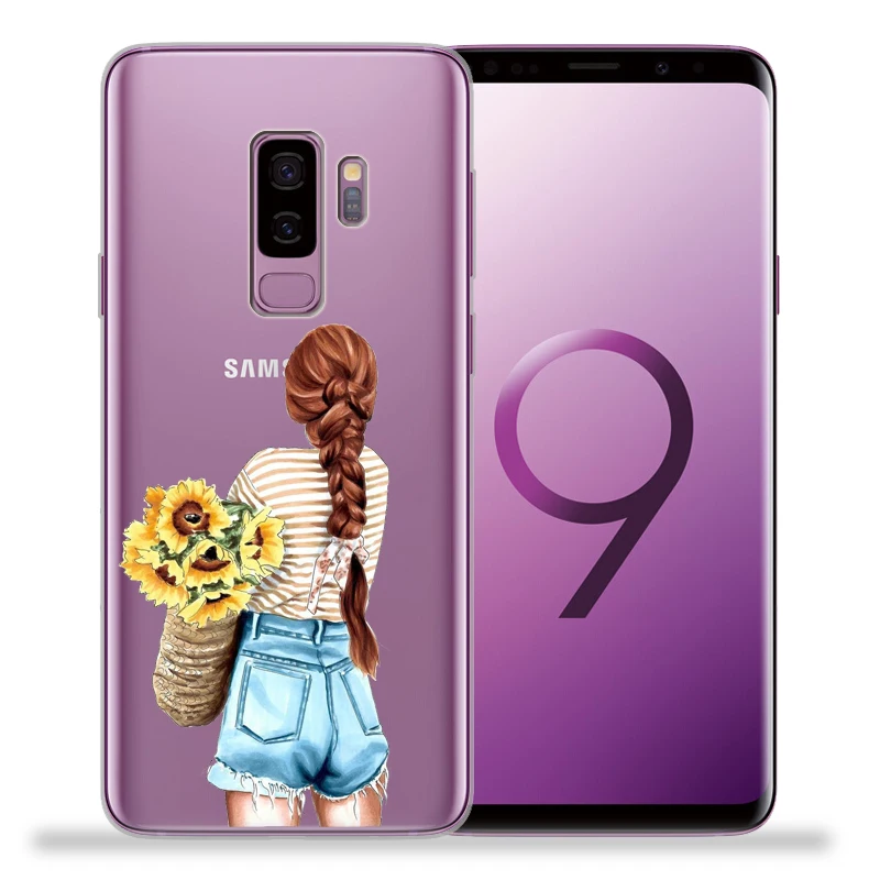 Модный чехол для телефона с изображением суперпапы мамы и дочки для samsung Galaxy S9 S8 S10 Plus S7 S6 Edge S10 Lite Note 8 9 Funda Etui