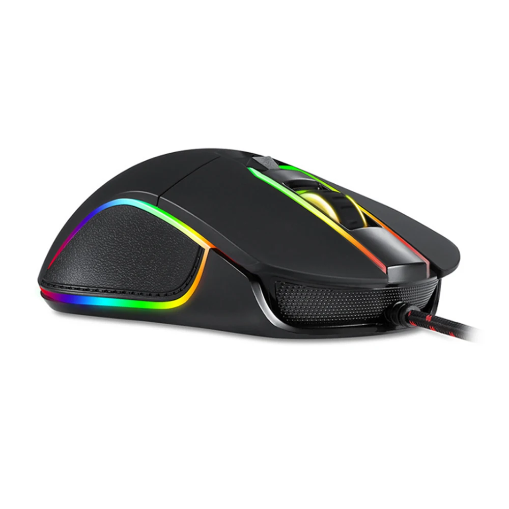 Motospeed V30 Проводная Оптическая USB игровая мышь с RGB подсветкой 6 кнопок 3500DPI