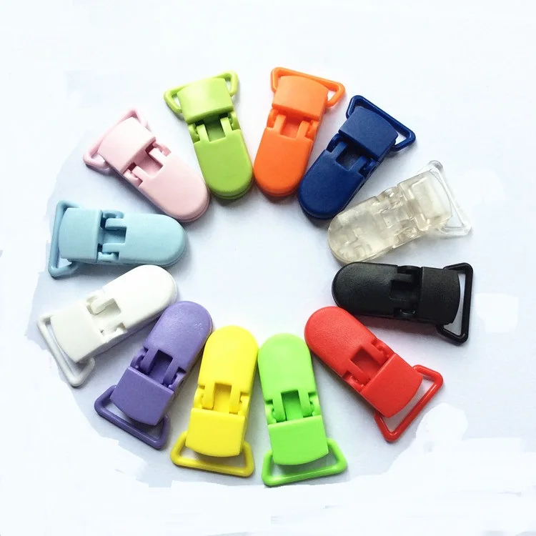 

David accessories 10Pcs 20x45x16MM Multi-function Colorful Clip Pacifier Clip Soother clips For Baby Headwear,10Yc2438