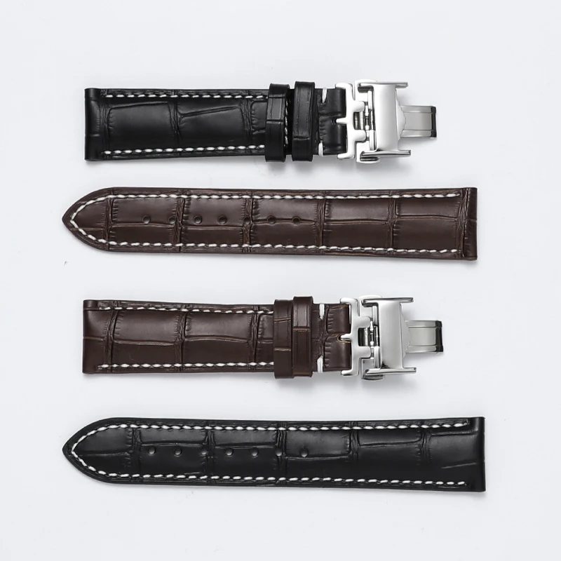 Longiness Master colección correas de reloj pulseras de cuero de vaca 19 20 21 мм