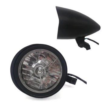 

Black Aluminum Bullet Headlight For Harley Sportster XL Dyna Softail FXR FXST Chopper Bobber Custom