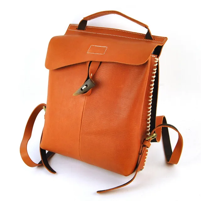 Fashion Women High Quality Vintage Genuine Leather Backpack School Fashion Women High Quality Vintage Genuine Leather Backpack School Shoulder Bag Crossbody Book Purse