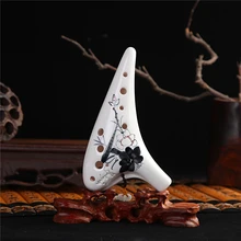 12 отверстий Alto C Ключ флейта окарина Legend of Zelda флейта окарина ручной рисунок Профессиональный ocarina народный музыкальный инструмент