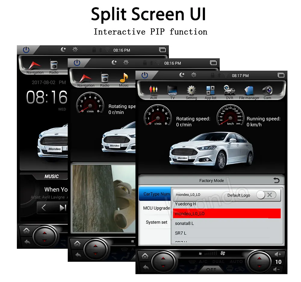 Clearance Krando Android 8.1 10.4" Tesla Vertical screen for FORD Mondeo 2011-2013 car radio navigation dvd entertainment system player 3