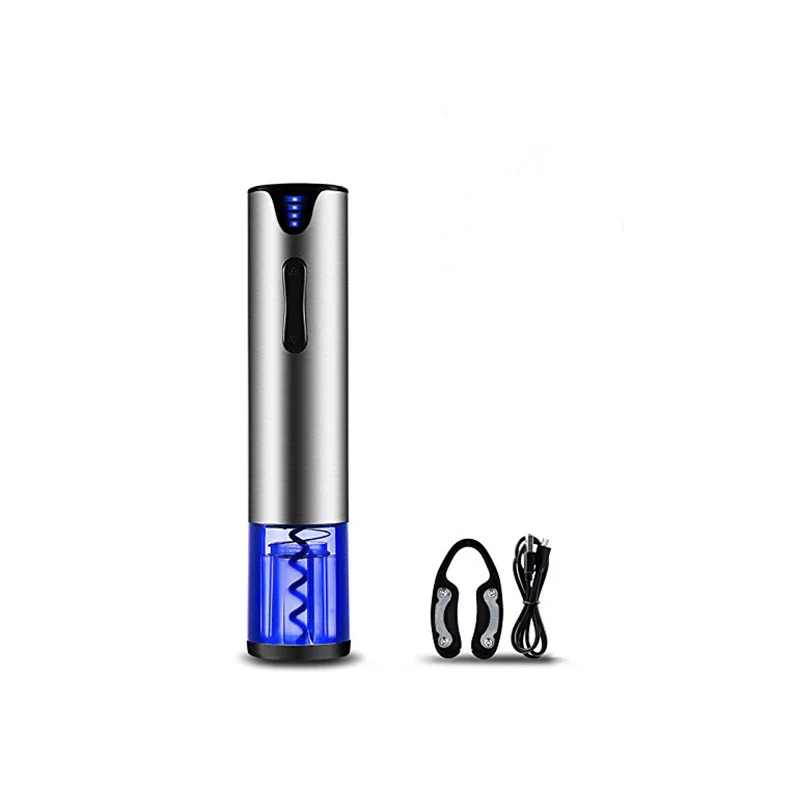 

Electric Wine Opener Corkscrew Automatic Stainless steel Red Wine Bottle Opener Kit Cordless Foil Cutter And Vacuum Stopper