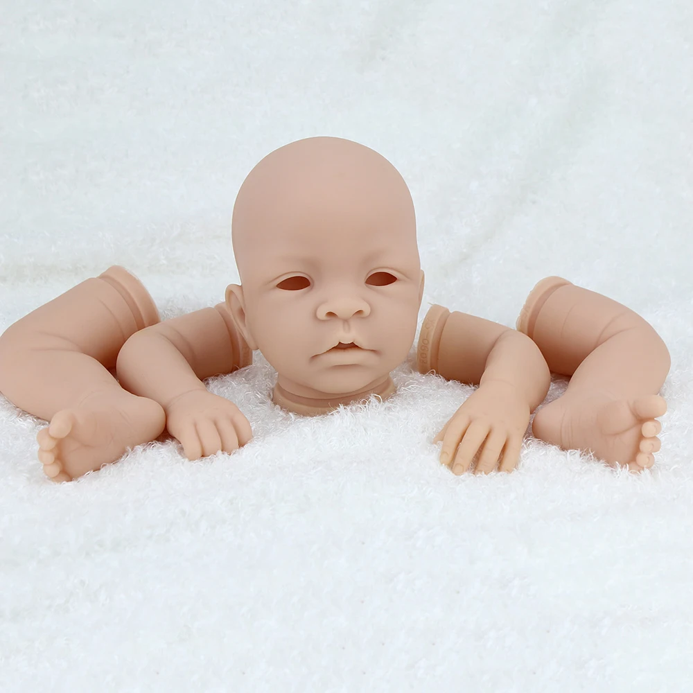 

55cm Unfinished Unpainted Reborn Doll Kits Soft Silicone Vinyl Realistic Baby DIY Blank Mould Lifelike Reborn Doll Mould Kits