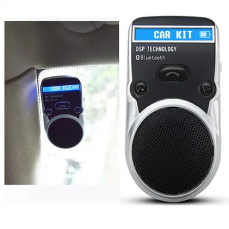 

IDEAUDIO@LCD Bluetooth Car Kit Hands Free Adapter AUX Receiver Solar Power Handsfree Speakerphone For Cigarette Lighter Usb 5800