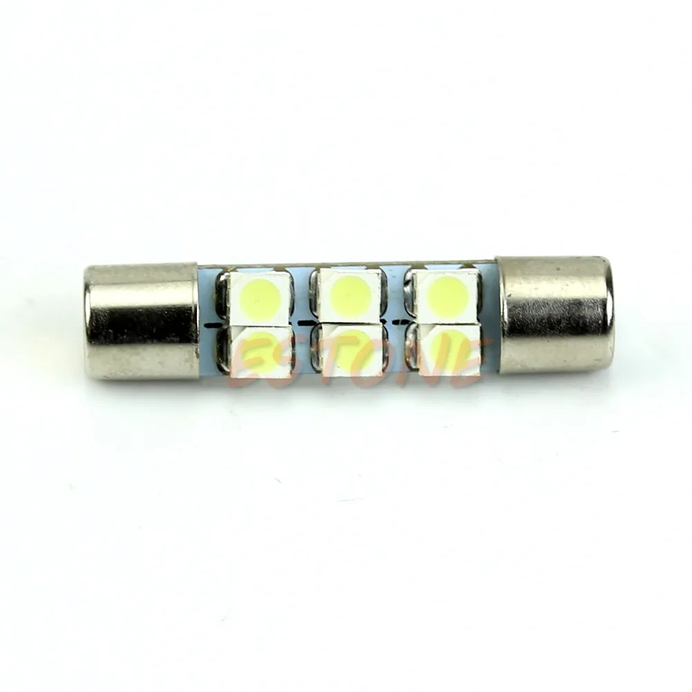 2021 Новинка 1 шт. белая 3528 T6 6 SMD светодиодный лампы для автомобиля солнцезащитный