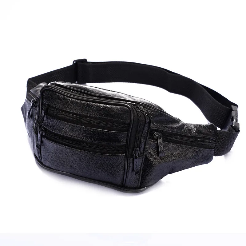 

2 Color Fashion genuine leather men's bag multifunction travel bags heuptas chest pack men waist pack high quality men waist bag