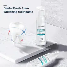 60 мл Стоматологическая пена для чистки зубов свежее дыхание отбеливание зубов удаление неприятного дыхания портативный очиститель ротовой полости уход за зубами натуральный
