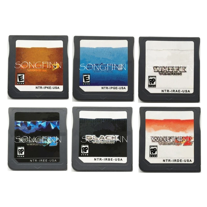 

Heartgold Soulsilver White Black 1 2 Video Game Accessories Parts Compilation Cartridge Card for Video Game Console
