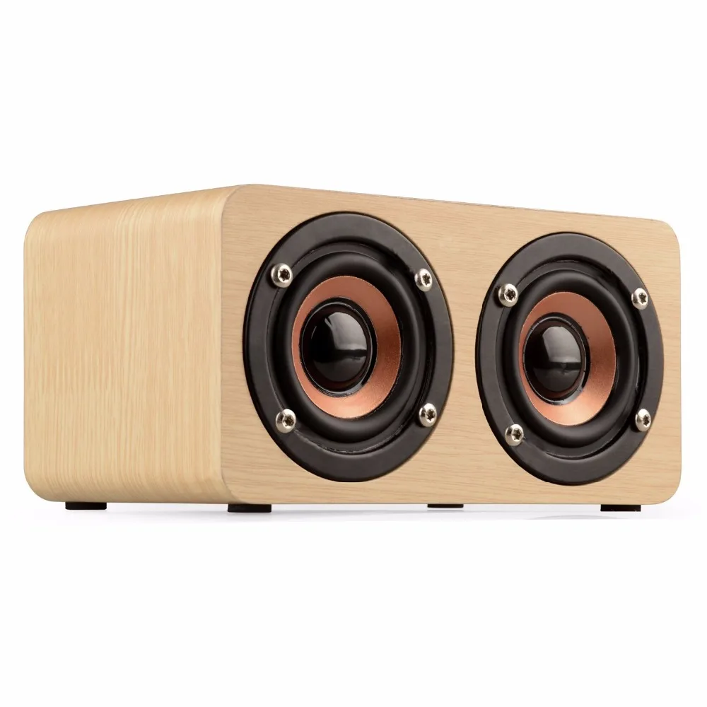 Canpow Retro Style Wood Grain Wireless Bluetooth Speaker HIFI Music