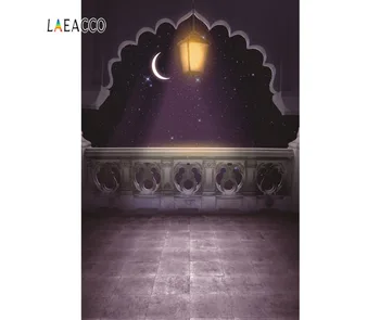 

Laeacco Muslim Ramadan Arab Crescent Mosque Wall Decorations Photography Backgrounds Customize Photographic Backdrops For Photo