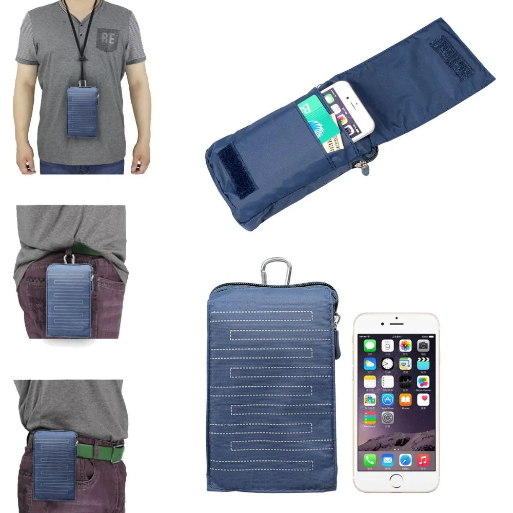 

Universal Sports Wallet Mobile Phone Bag Outdoor Army Cover Case For Multi Phone Model Hook Loop Belt Pouch Holster Coque