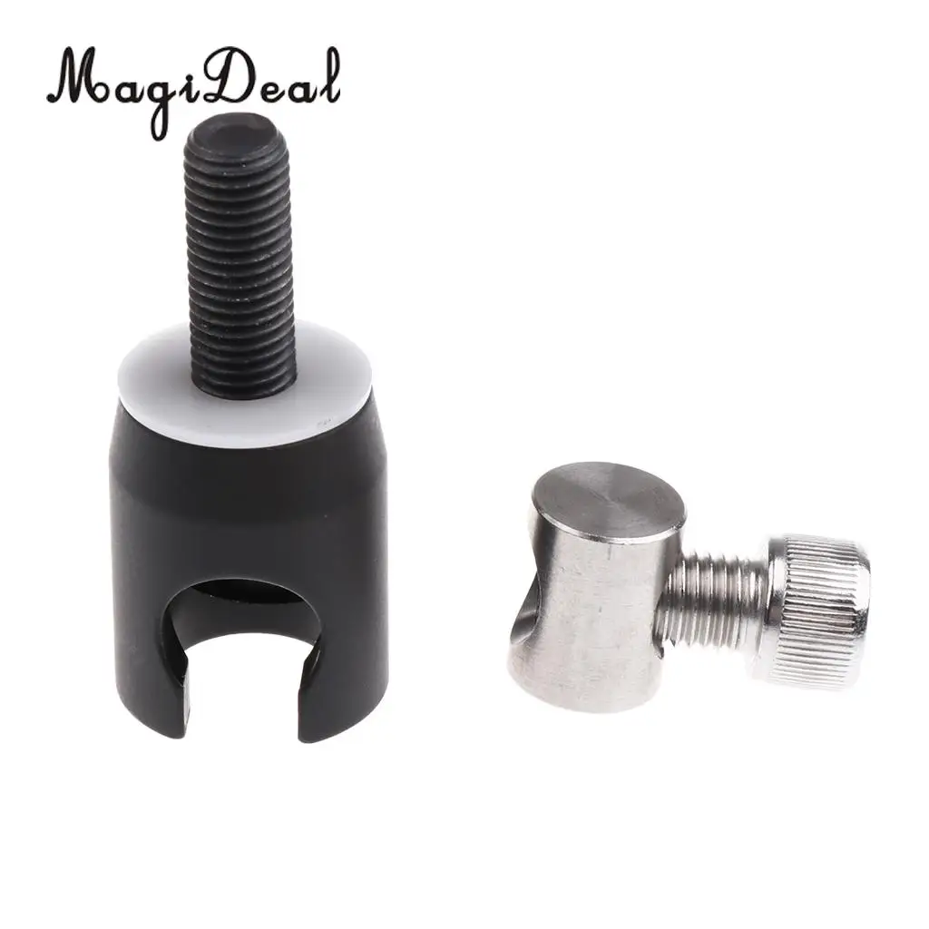 MagiDeal Metal Bow Quick Disconnect Archery Bow Stabilizer Bar Accessories Black 5cm