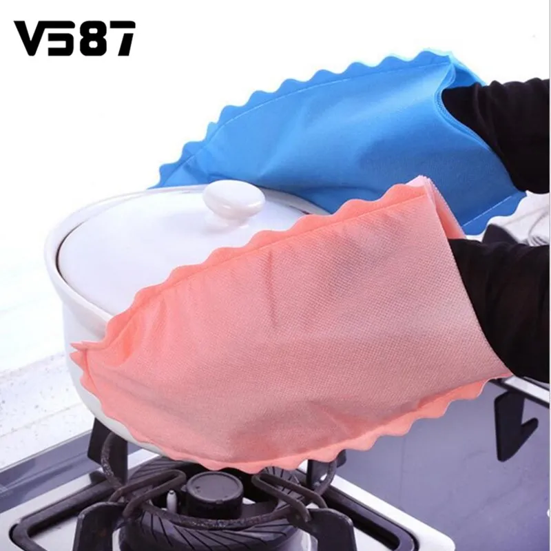 Non Woven Cleaning Gloves Durable Household Glove Water Dust Stop