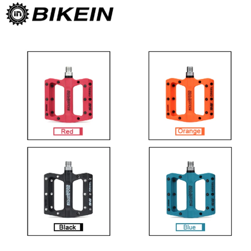 

Ultralight Accessories 355g BIKEIN Mountain Bike Pedal MTB Pedals BMX Bicycle Flat Pedals Nylon Multi-Colors MTB Cycling Pedal