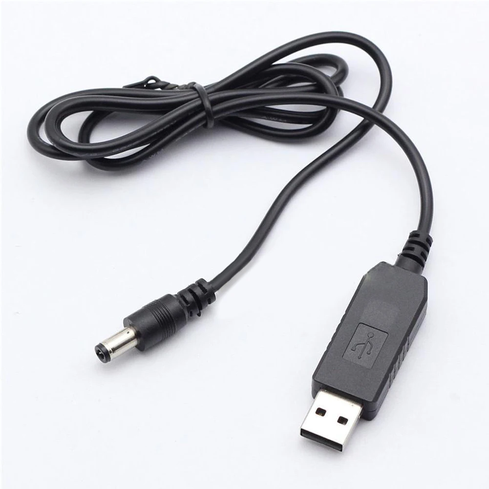 USB к DC5.5 2,1 мм DC 5,5 кабель для зарядки медный провод USB к DC кабель - Цвет: BLACK