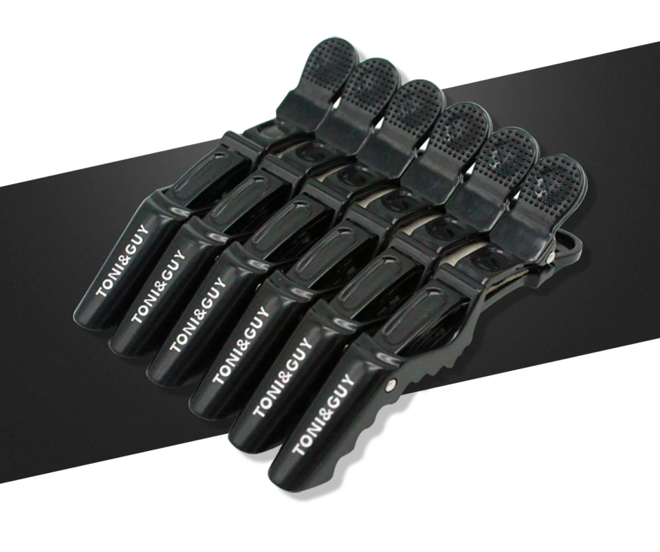 TONY&GUY 6PcsLot Professional Alligator Hair Clip For Women Plastic Bobby Pin Hairpins Bow Hair Clips For Girls Styling Tools (1)