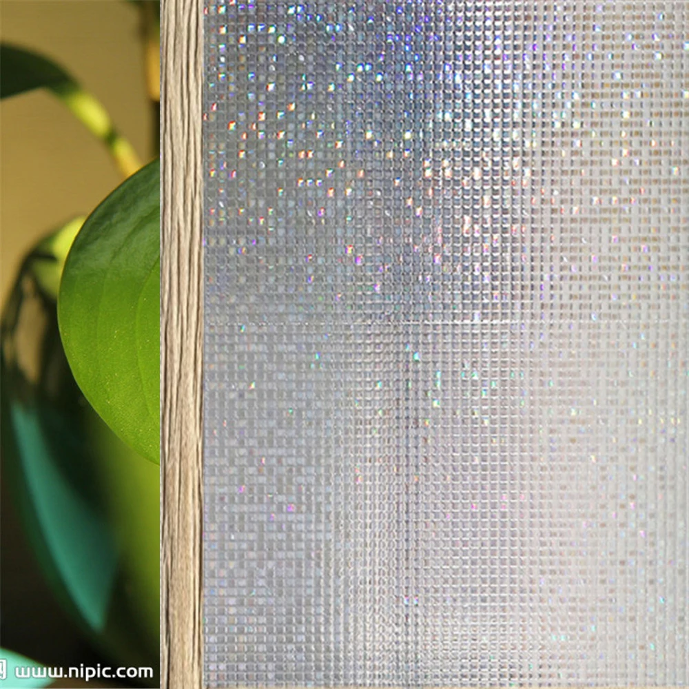 

90 * 200 cm mosaic pattern frosted glass decorative window film; no glue static pvc living room bedroom privacy home stickers