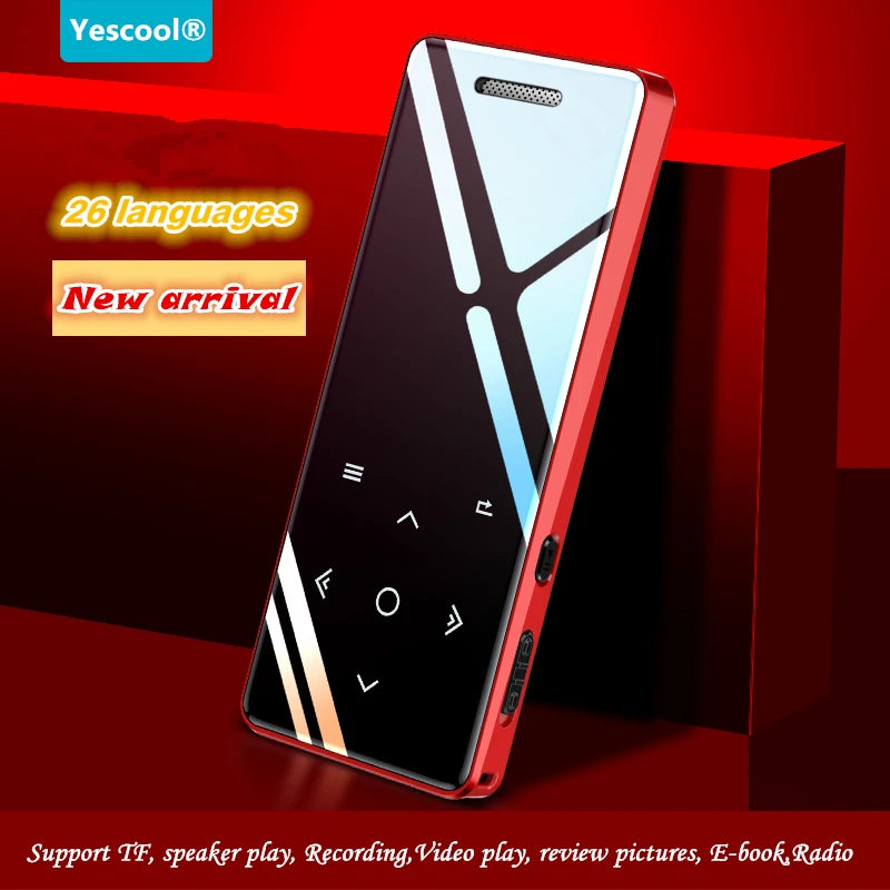 Музыкальный mp3 плеер Yescool X5 с Bluetooth Hi Fi спортивный Flac FM радио диктофоном видео