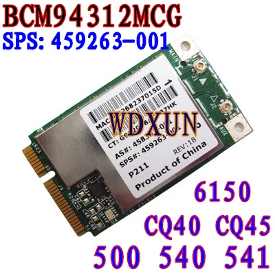 Wi-Fi-карта BroadCom BCM94312MCG BCM4312 459263-001 Mini PCI-E беспроводная Lan WLAN 802 11 ABG 54M | Компьютеры и