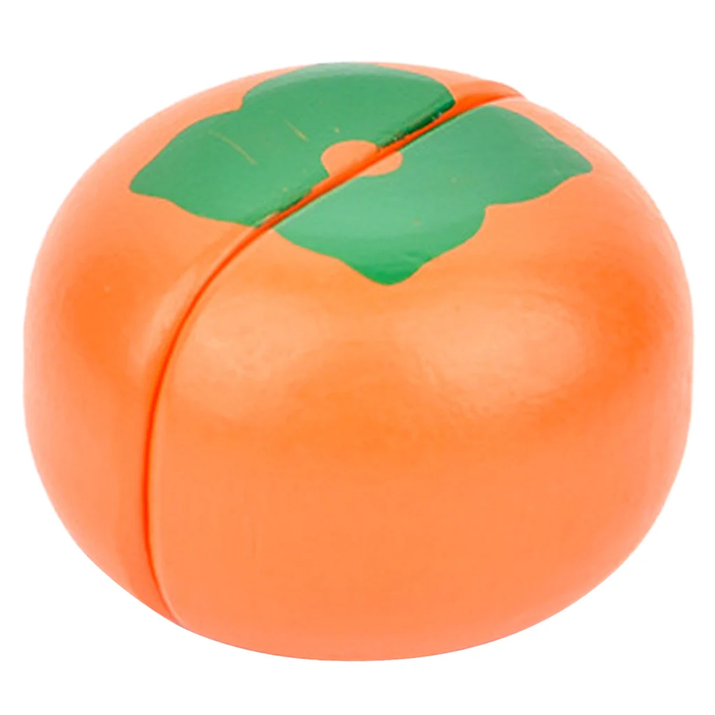 Wood Cutting Food Pretend Play Toy for Kid Toddler Educational Toy Tomato