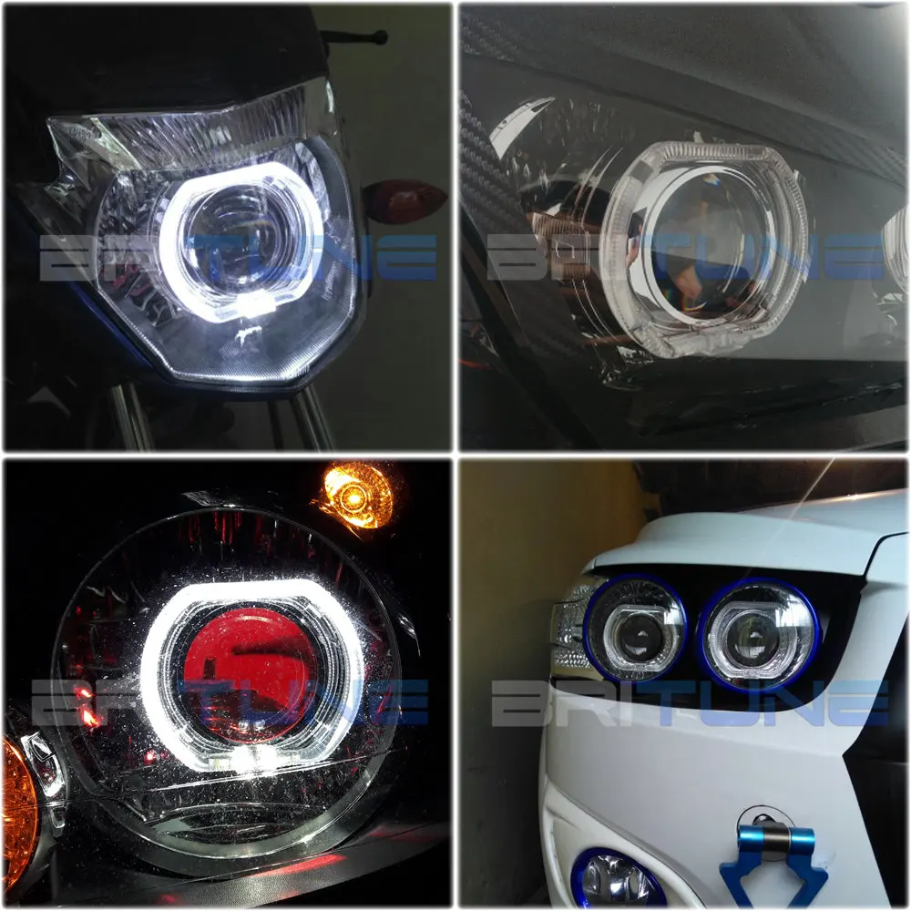 Фары линзы Ангел Дьявол глаза H4 H7 би-ксенон HID проектор Объектив 2,5 для автомобильных фонарей аксессуары для модернизации использования H1 ксеноновая лампа