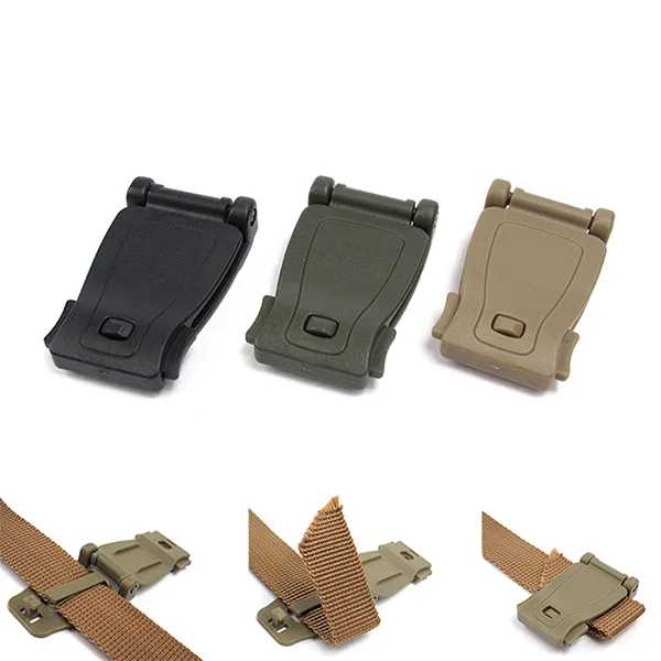 For Tactical Molle Strap Outdoor Backpack Bag Webbing Carabiner Buckle Clip Kit 