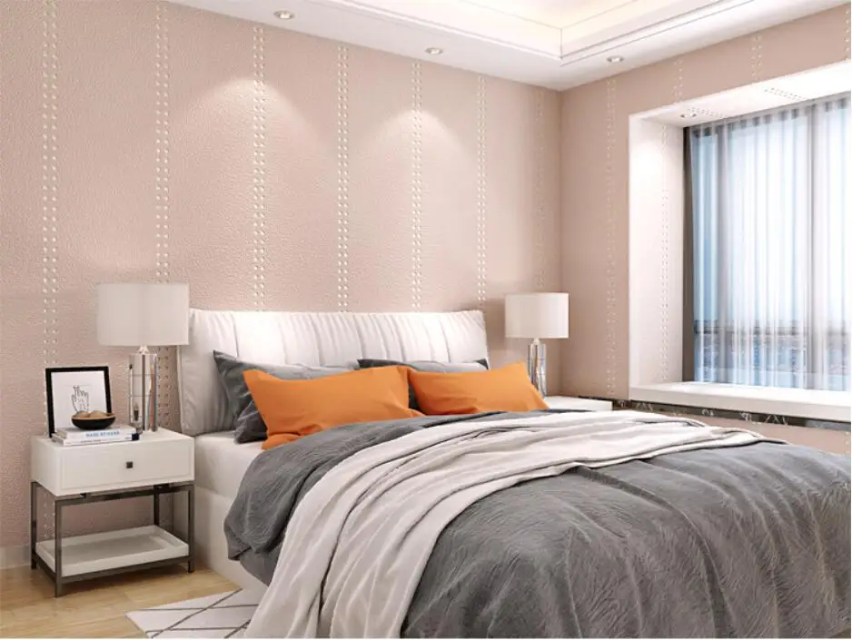 Beibehang Роскошные заклепки сплошной цвет обоев для стен для гостиной стены спальни документы домашнего декора 3D полоса обои