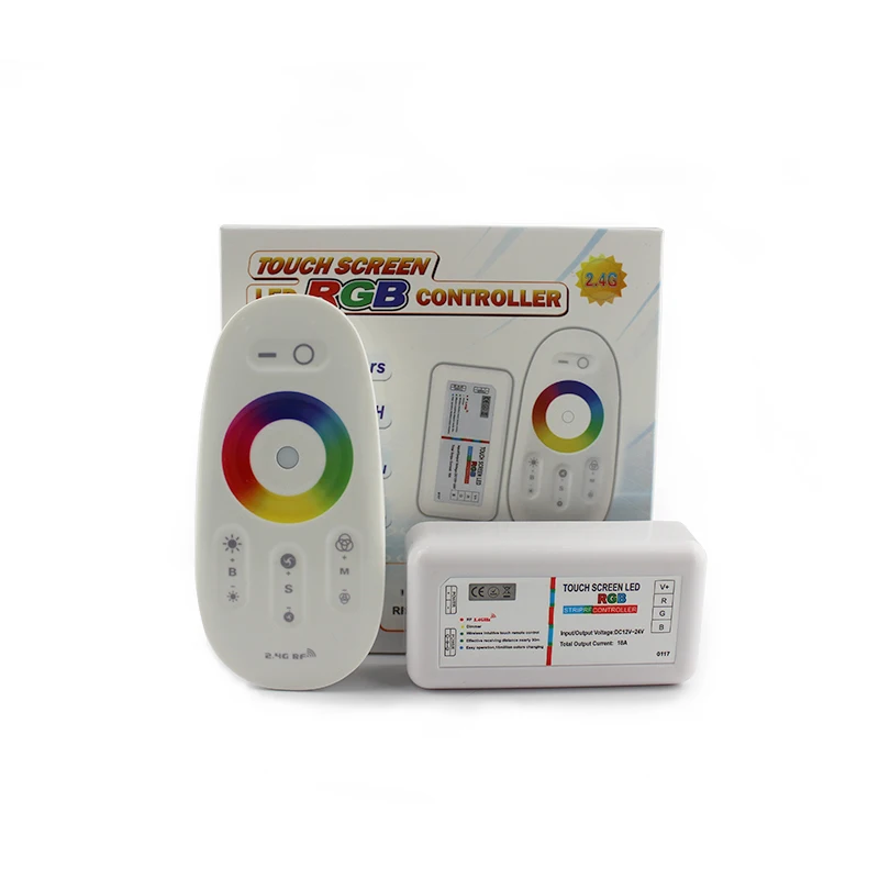 YLSTAR Бесплатная доставка DC12V 24V 3x6A 216W 432W 2 4G RF беспроводной сенсорный экран RGB
