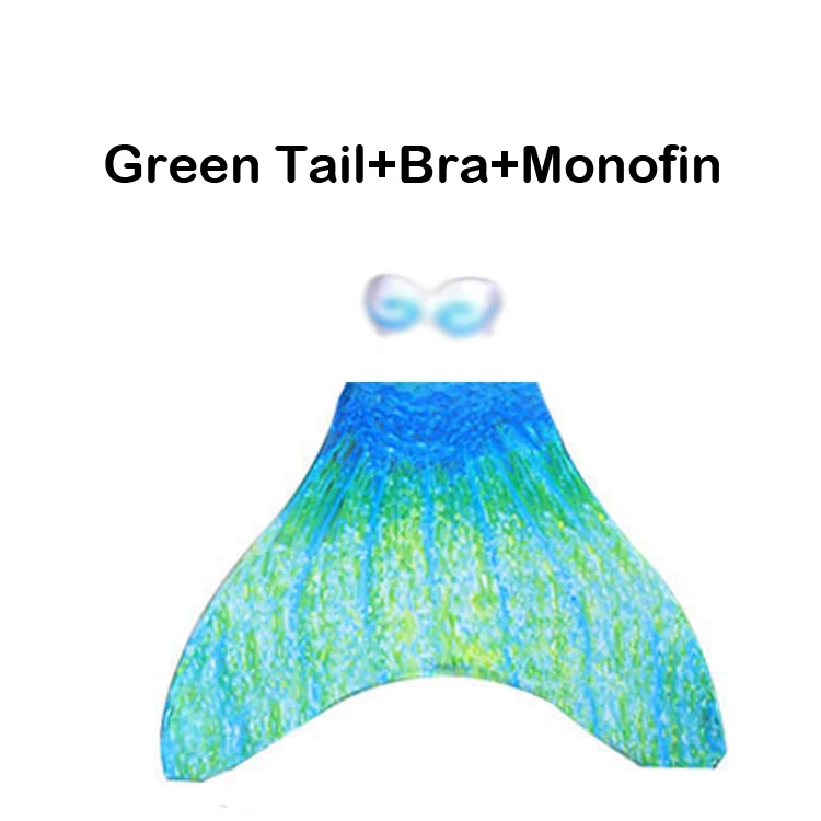 Взрослый плавающий хвост русалки для плавания Zeemeerminstaart хвост русалки Косплей Костюм «хвост русалки» для детей, девочки русалки - Цвет: green tail monofin