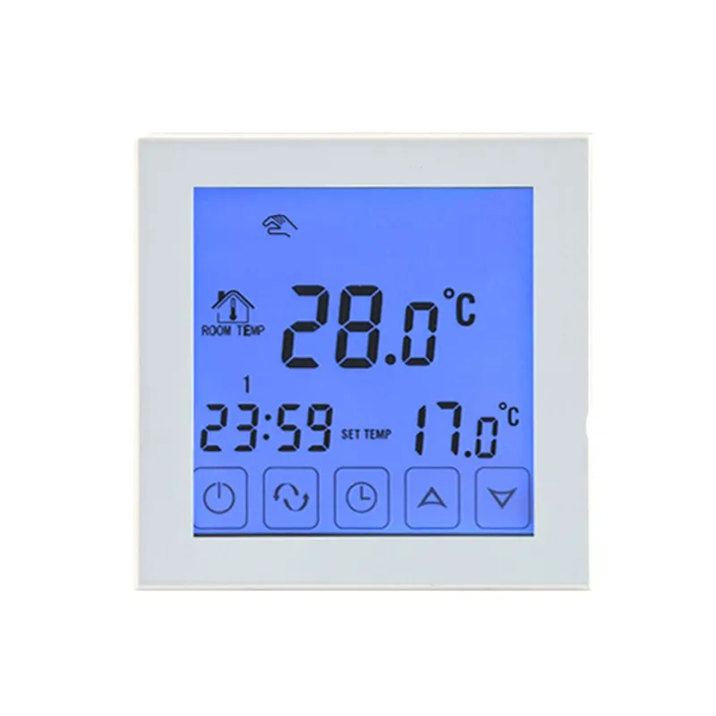 HY03WW-1 ЖК-дисплей с сенсорным экраном программируемый комнатный теплый под полом цифровой термостат терморегулятор для водного пола система отопления