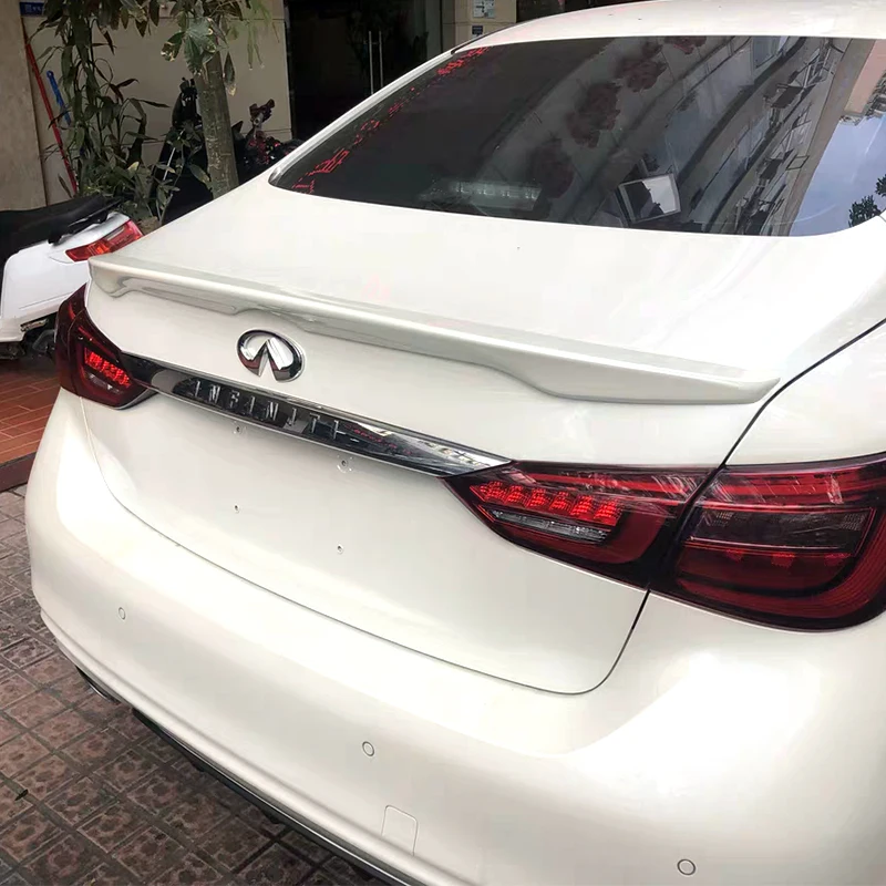 Вверх дизайн Высокое качество Спойлер из АБС-пластика для Nissan, Infiniti Q50 Q50S задний багажник спойлер грунт или краска собственного приготовления цвет