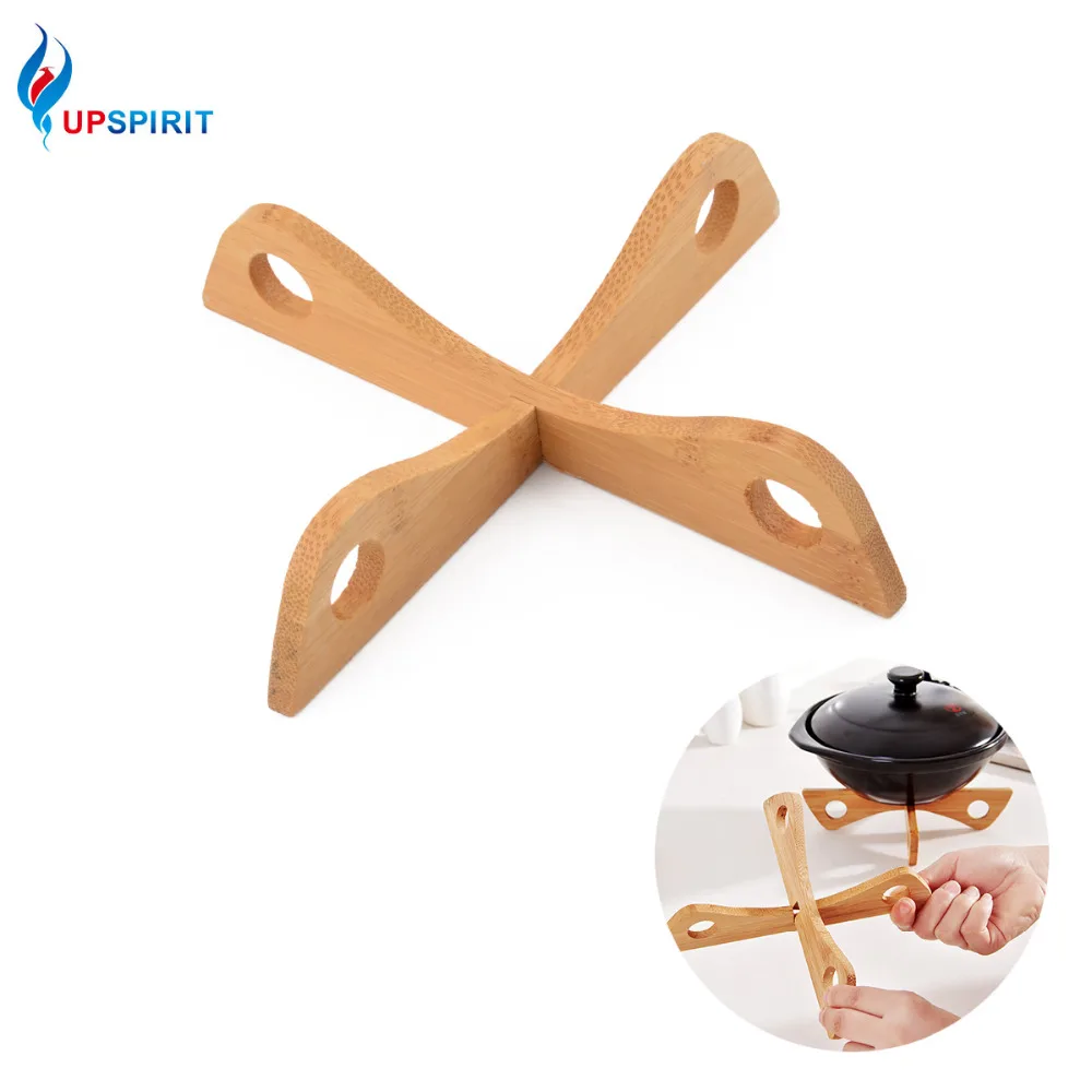 

Upapirit Bamboo Heat Resistant Pan Mats Removable Pot Mat Holder Kitchen Cooking Insulation Pad Bowl Cup Dish Plate Coasters