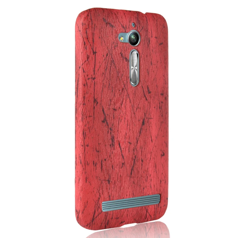 Asus Zenfone Go ZB500KL 5inch Wood grain PU leather +PC case_91