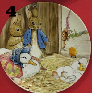 8 дюймов Beatrix Potter The Tale of Peter Rabbit иллюстрация живопись тарелка Украшение Декор плоское блюдо подвесные тарелки блюдо - Цвет: D