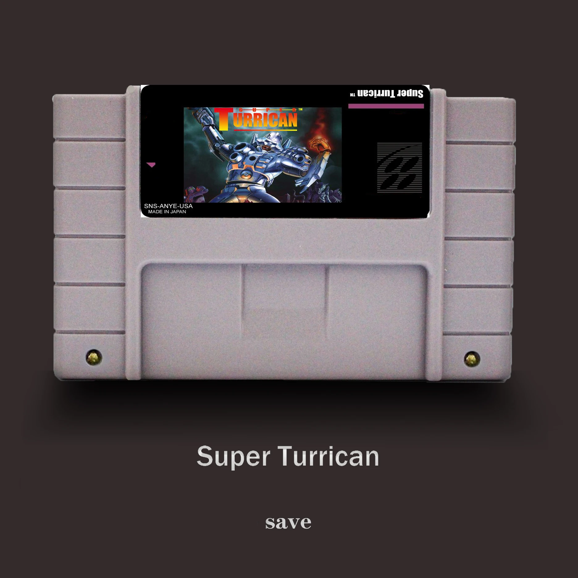 

Super_Turrican -16 bit For NTSC Game Player Big Gray Game Card
