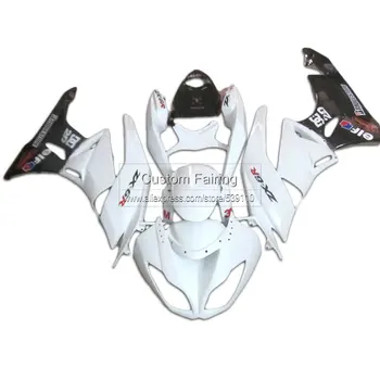 

All white fairing kit for Kawasaki zx6r ZX-6R 09 10 11 12 Ninja 2009 2010 2011 2012 fairings CD18