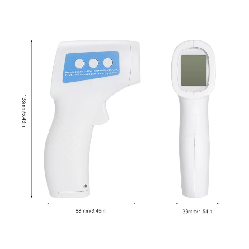 1 шт. портативный детский бесконтактный термометр для измерения температуры тела ручной инфракрасный лоб цифровой дисплей