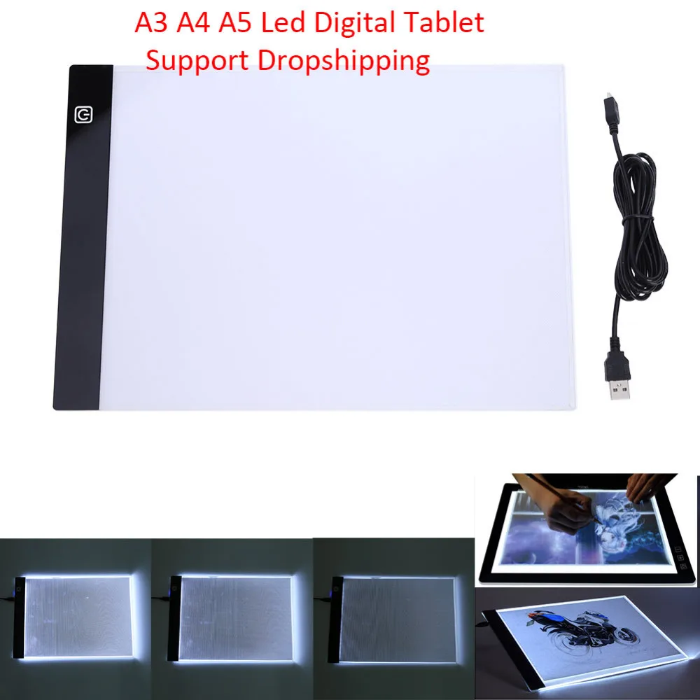 

A3 A4 A5 GraphicTablet Digital Tablet for Drawing Sign Display Panel Luminous Stencil Graphic Artist Thin Drawing Board Light