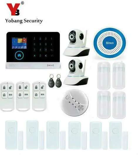 Yobang Security-Smart Android+IOS APP Hause Alarmas 433Mhz Wireless Home Security Alarmsystem IP Camera Sistema De Alarma GSM