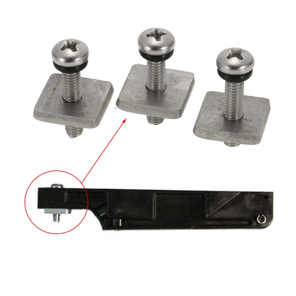 Screw Fin Plate 304 stainless steel 3 Surfboard Longboard Fin Screw