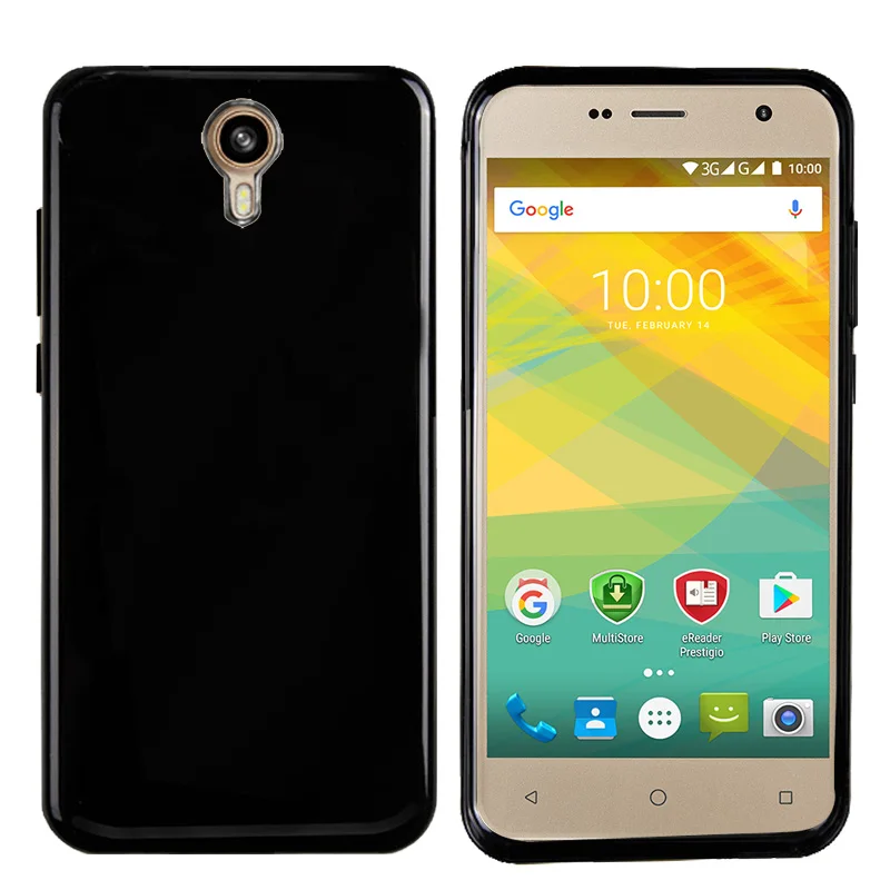 Черный силиконовый чехол из ТПУ для Prestigio Muze B7 PSP7511DUO телефона|Чехлы-накладки| |