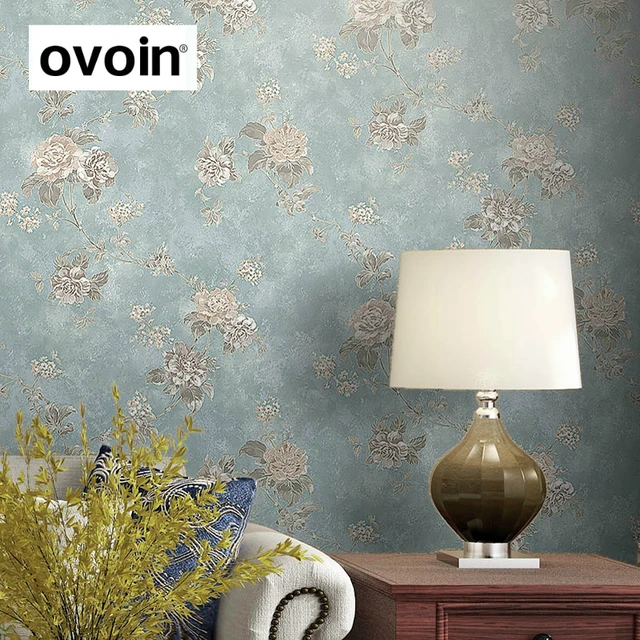 Rustic Vintage American Blue Floral Wallpaper Flowers Wall Paper ... Rustic Vintage American Blue Floral Wallpaper Flowers Wall Paper ...