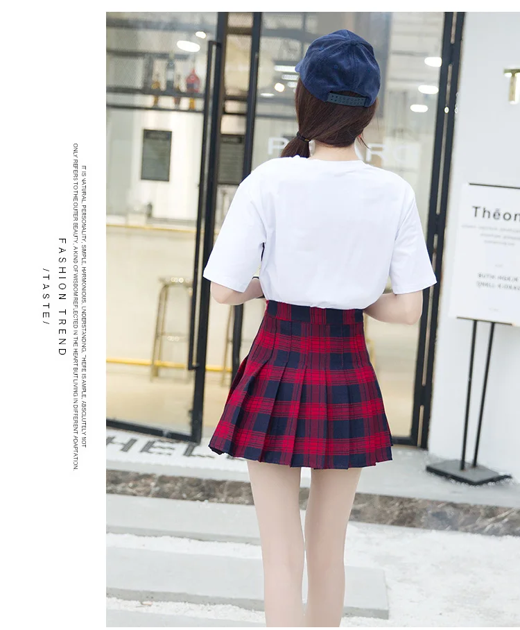2019 Лето Harajuku Лолита Школьница Мини клетчатая юбка для женщин корейская мода уличная Kawaii короткие юбки для