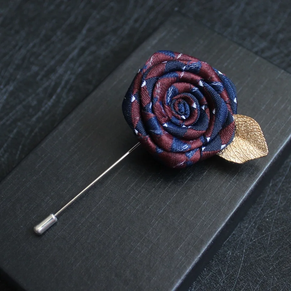 أنا-Remiel الراقي طويل إبرة دبابيس و دبابيس للرجال دعوى قميص شريط وردي بروش الكورية الفتيات الصدار جيب منشفة طوق