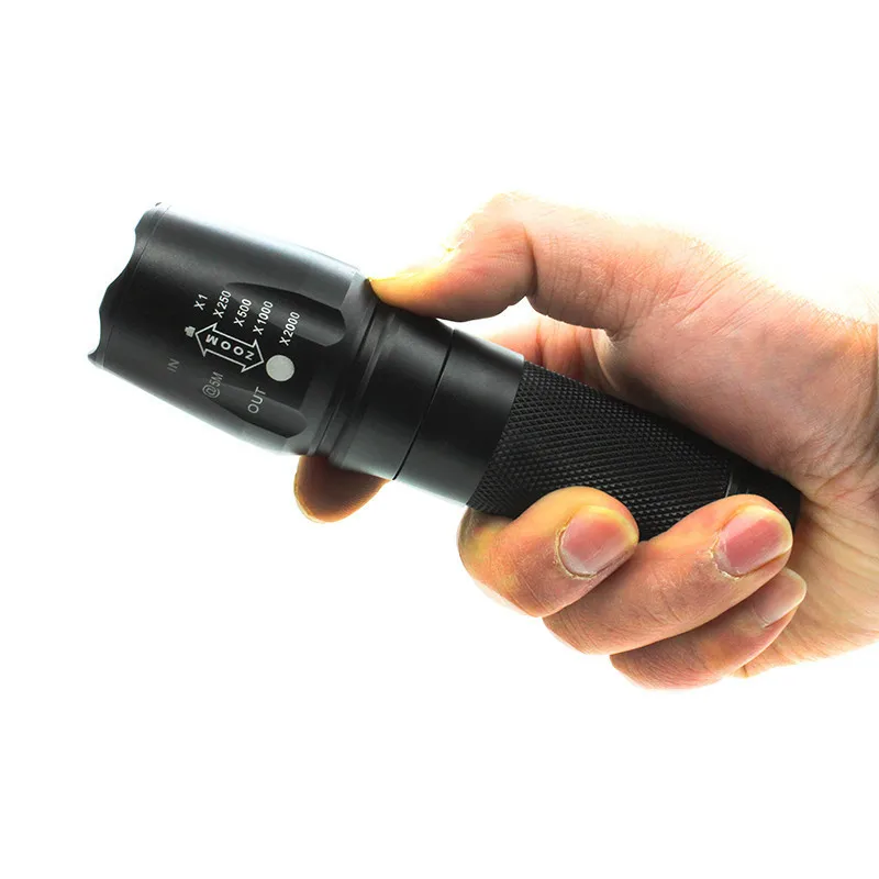 

FL2 The Best Quality 5 Modes LED Flashlight Torch Lamp Light Super Bright Zoomable Penlight Lanterna
